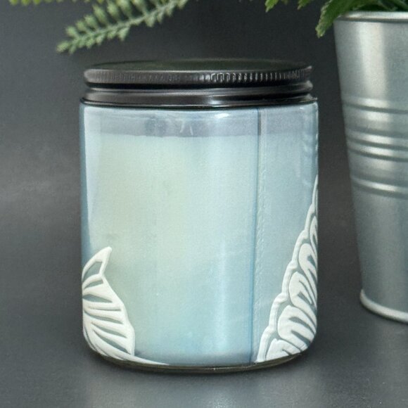 BBW Coastal Watermelon White Barn Bath & Body Works Mason Jar Single Wick Candle - Picture 2 of 10